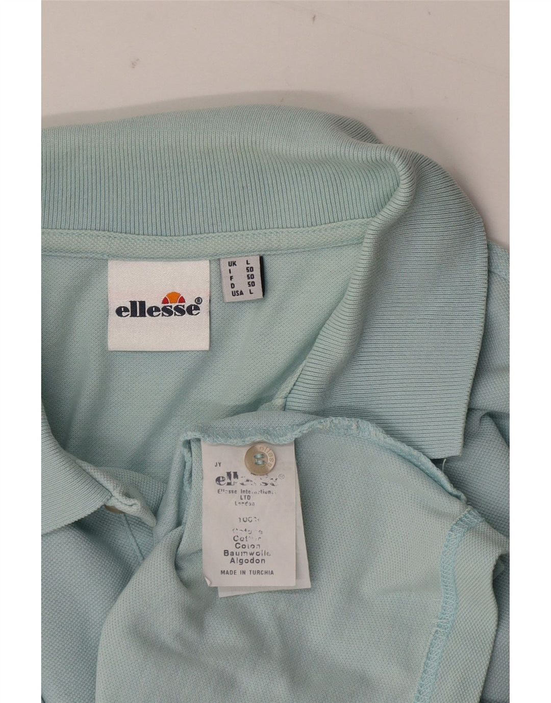 Ellesse Herre Polo Shirt Stor Blå Bomuld