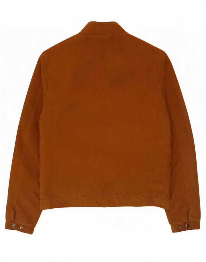 Zara Herre Bomber Jacket UK 38 Medium Brun Polyester