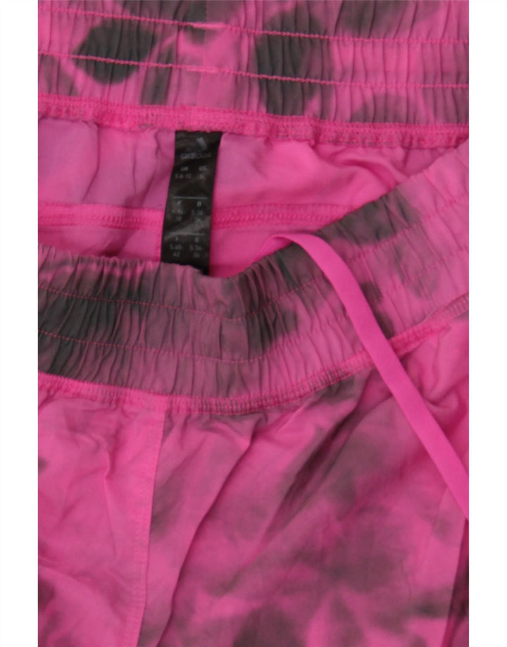 ADIDAS Womens Sport Shorts UK 8/10 Small Pink Tie Dye Polyester Vintage Adidas and Second-Hand Adidas from Messina Hembry 