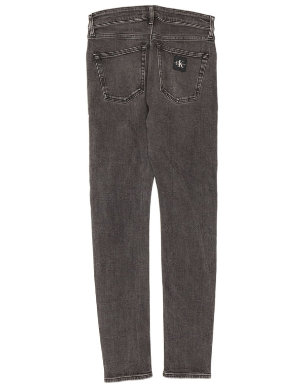 Calvin Klein Herre Slim Tapered Jeans W28 L32 Grå Bomuld