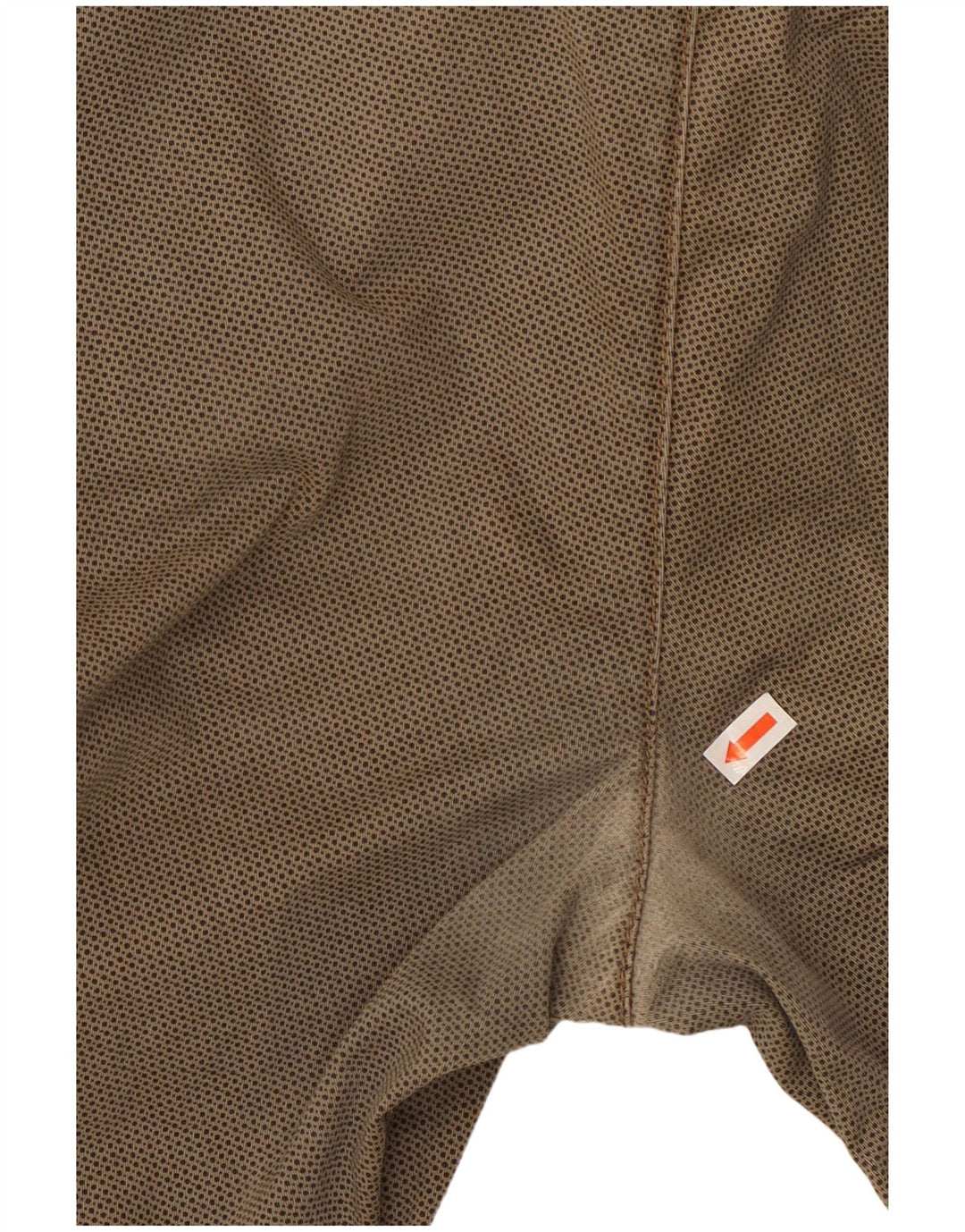 TOMMY HILFIGER lige chinobukser til mænd W34 L29 brun plettet bomuld