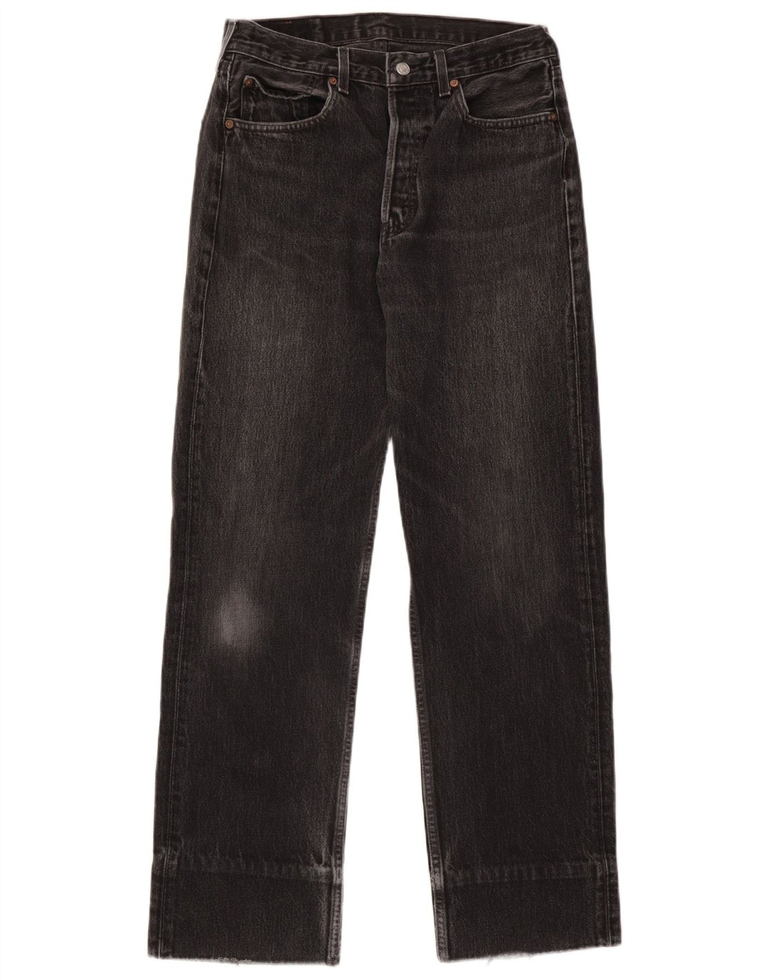 LEVI'S Herre 501 Straight Jeans W33 L31 Grå Bomuld