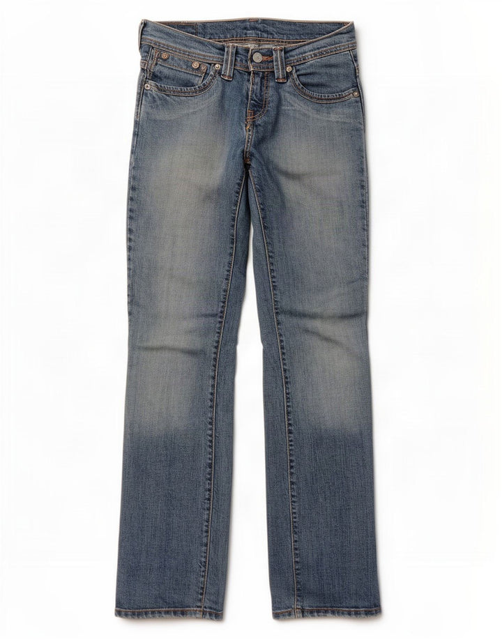 Levi's lige jeans til kvinder W28 L32 blå bomuld