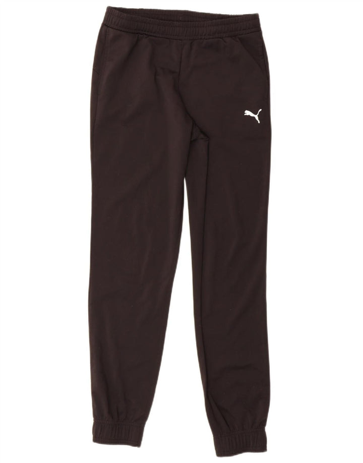 PUMA Boys Tracksuit Trousers Joggers 13-14 Years  Black Polyester