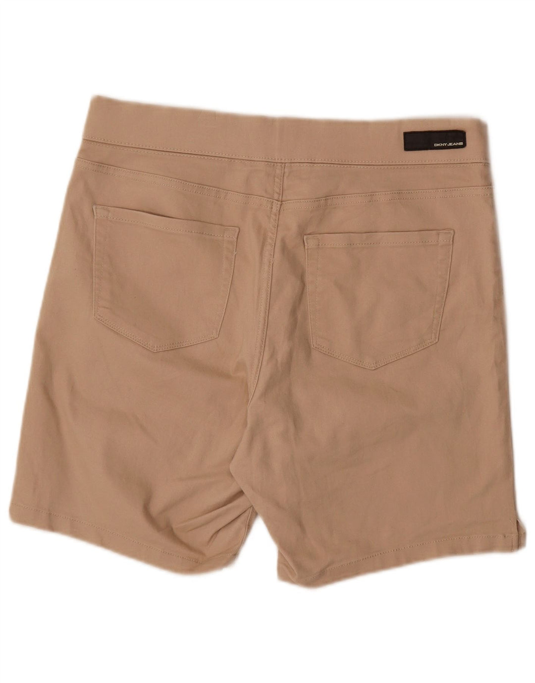Dkny Dame Casual Shorts Large W34 Beige Bomuld