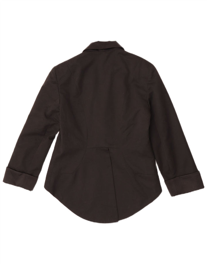 Topshop Dame 3/4-ærmet frakke Blazer Jacket UK 12 Medium Black