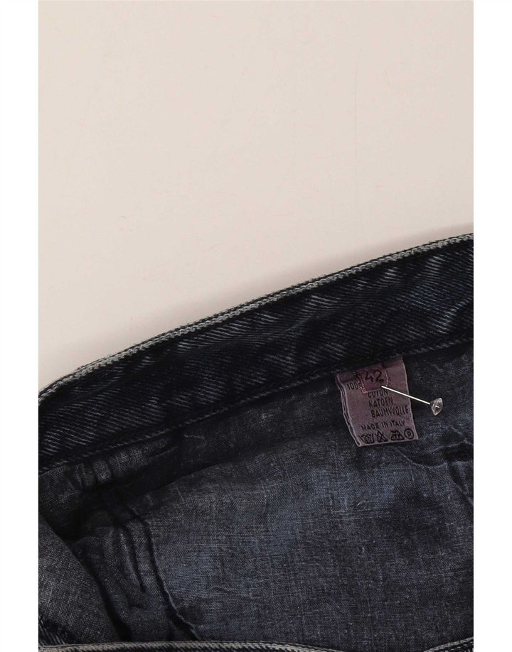 Trussardi Straight Jeans til mænd W42 L28 blå bomuld