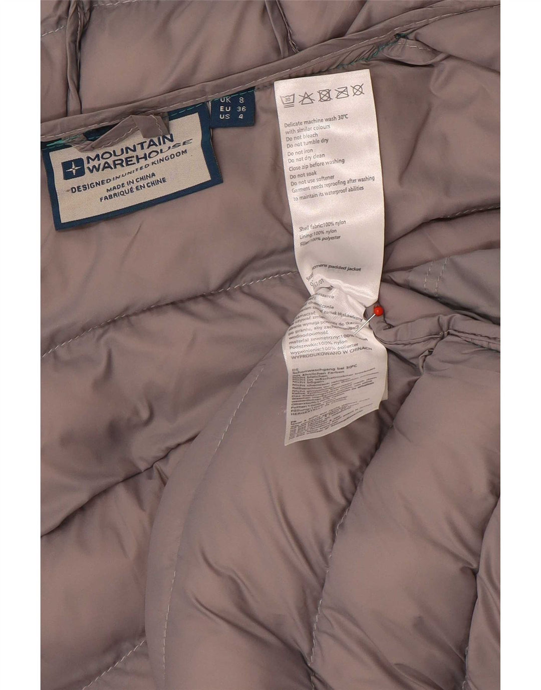 Mountain Warehouse Dame hættejakke UK 8 Small Green Colourblock