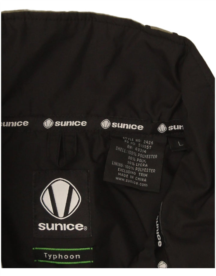 Sunice Herre Windbreaker Jacket UK 40 Large Khaki Colourblock Polyester