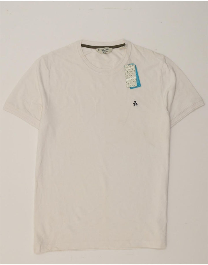 PENGUIN Mens T-Shirt Large White Cotton Vintage Penguin and Second-Hand Penguin from Messina Hembry 
