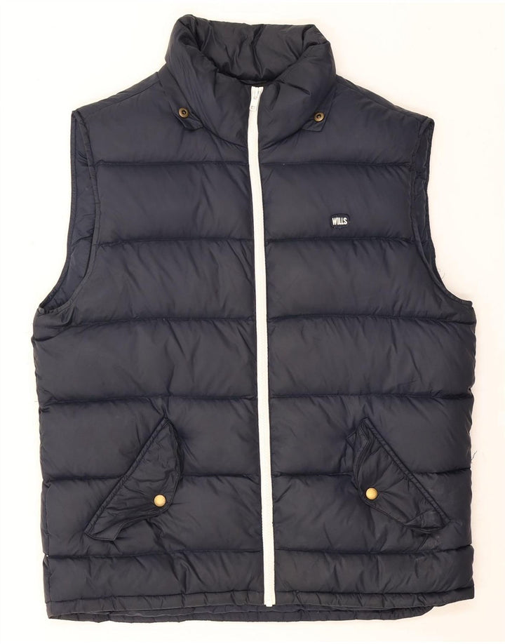 Jack Wills Herre Polstret Gilet UK 40 Large Navy Blue