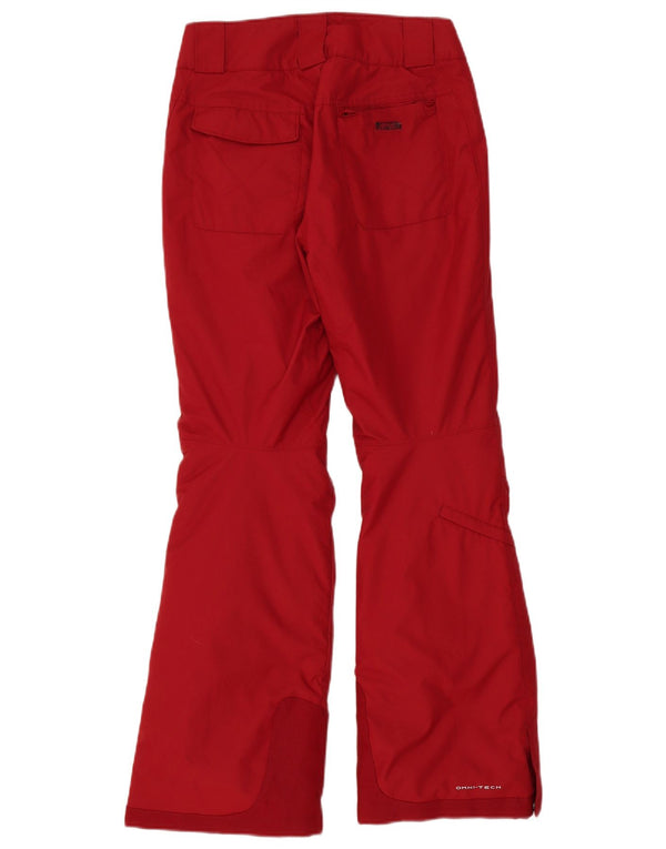 Columbia Womens Omni-Heat skibukser UK 6 XS rød nylon