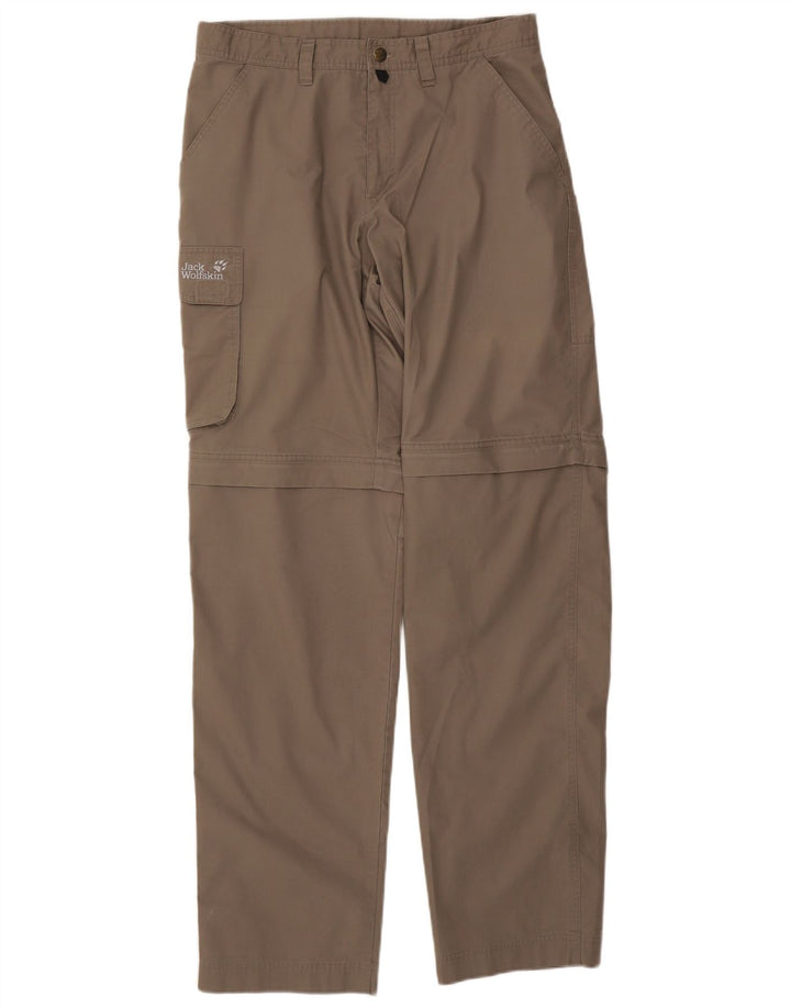 Jack Wolfskin Herre Straight Cargo Bukser W32 L34 Grå Polyester