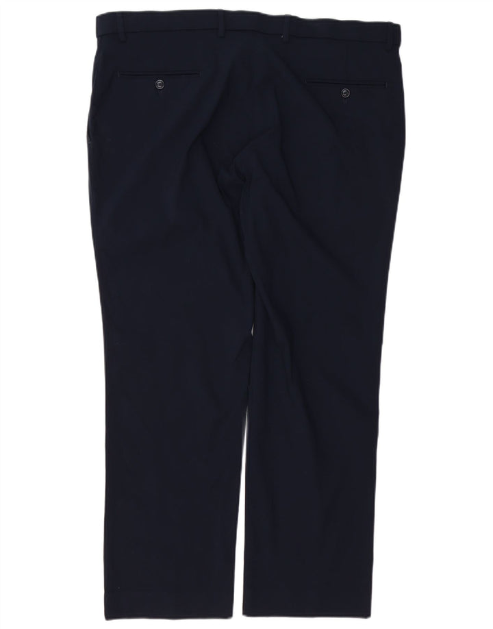 TOMMY HILFIGER Straight Chino-bukser til mænd W38 L29 Navy Blue Rayon