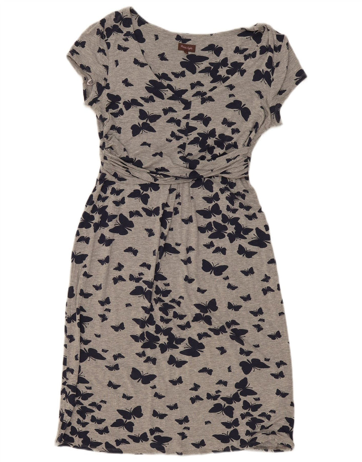 PHASE EIGHT Womens Sheath Dress UK 14 Medium  Grey Viscose Butterfly