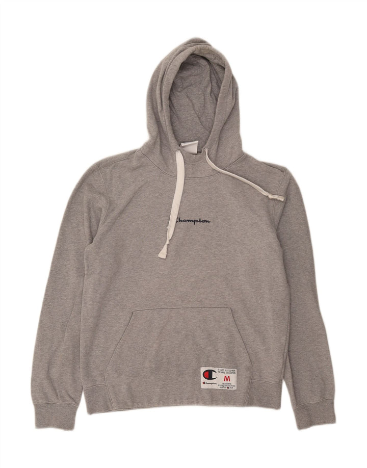 CHAMPION Womens Hoodie Jumper UK 14 Medium Grey Cotton Vintage Champion and Second-Hand Champion from Messina Hembry 