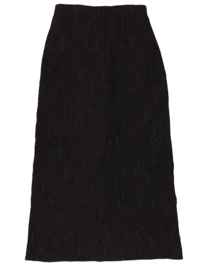 Sylvia Heise Dame Maxi Nederdel UK 12 Medium W28 Sort Viscose