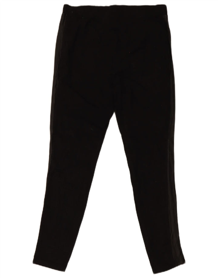 Dkny Womens Leggings UK 14 Large Black Colourblock Bomuld
