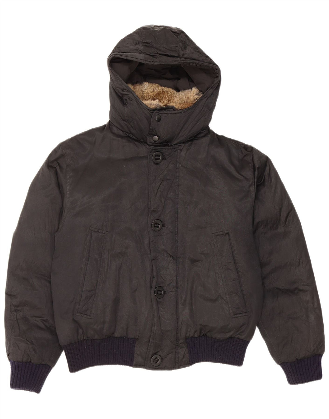 Pal Zileri Dame Hætte Polstret Jakke IT 50 XL Sort Polyester