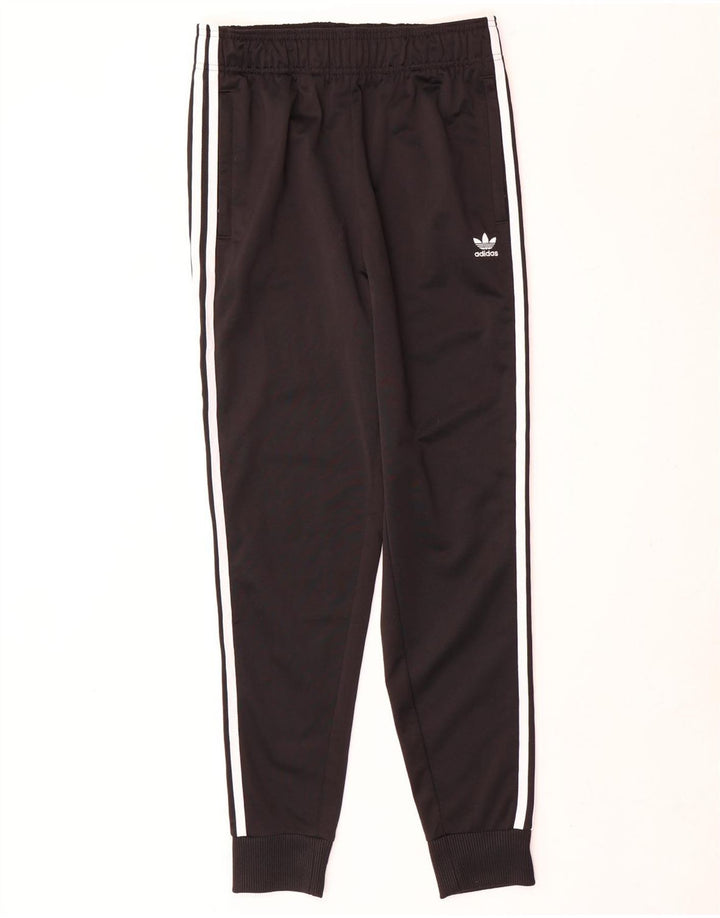 Adidas Drenge Træningsdragt Bukser Joggers 15-16 År Sort Polyester
