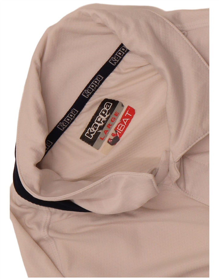 Kappa Herre Grafisk Polo Shirt Stor Hvid