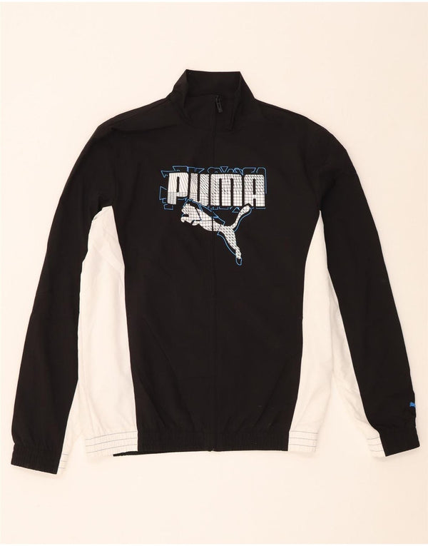 Puma Boys Grafisk træningsdragt Topjakke 15-16 år Sort Colourblock