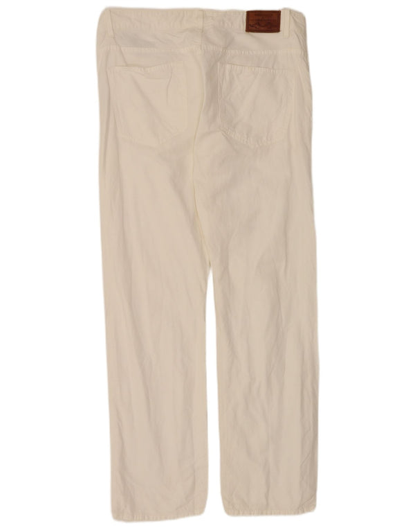Gant Herre Tyler Low Waist Regular Fit Straight Jeans W36 L32 Hvid Bomuld