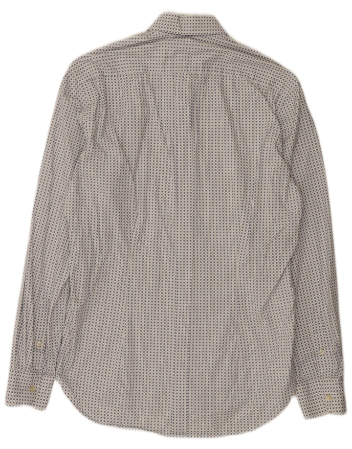 Bedste firma herre Slim Fit skjorte Medium hvid plettet bomuld