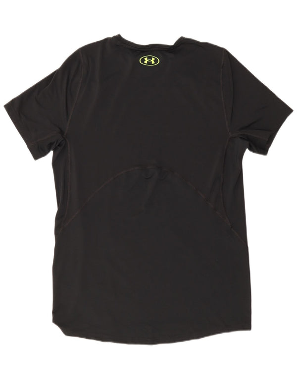 Under Armour Herre Heat Gear T-Shirt Top Medium Sort Camouflage