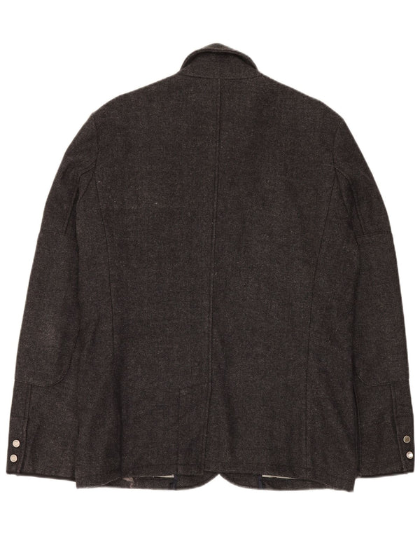 Zara Herre Utility Jacket UK 40 Large Grey Sildebensuld