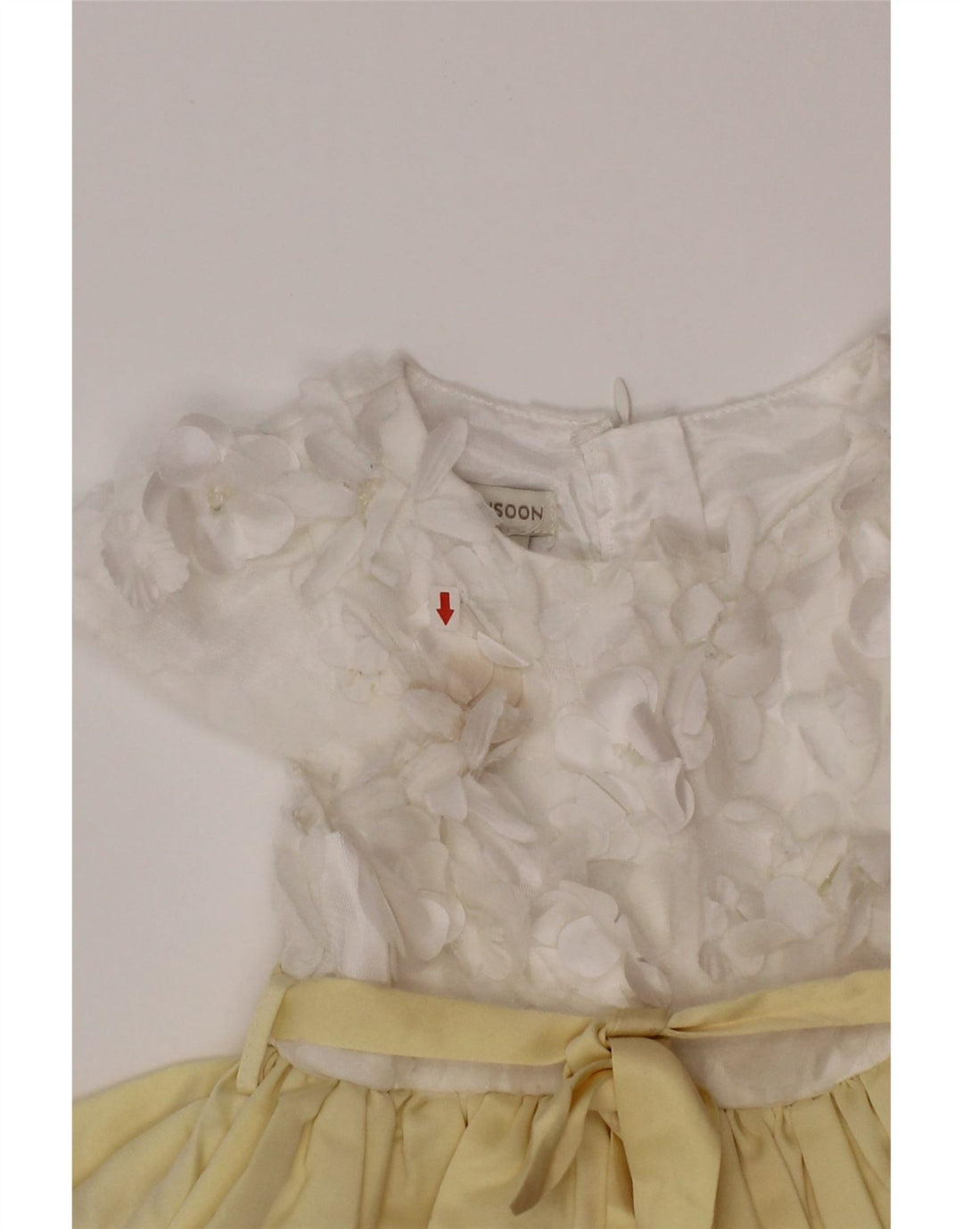Monsoon Girls A-Line Kjole 2-3 år Gul Colourblock Polyester