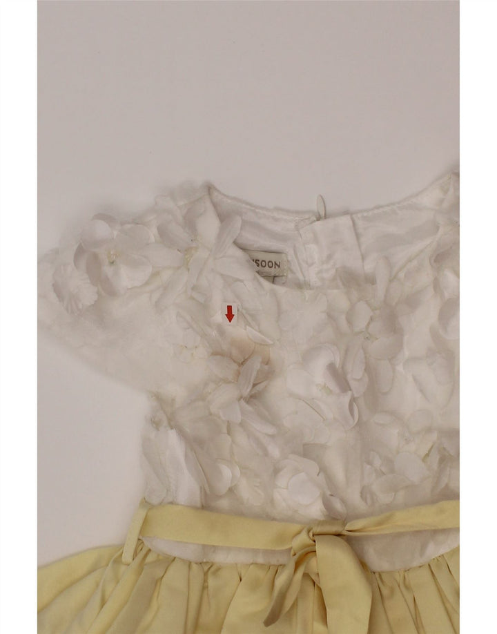 Monsoon Girls A-Line Kjole 2-3 år Gul Colourblock Polyester