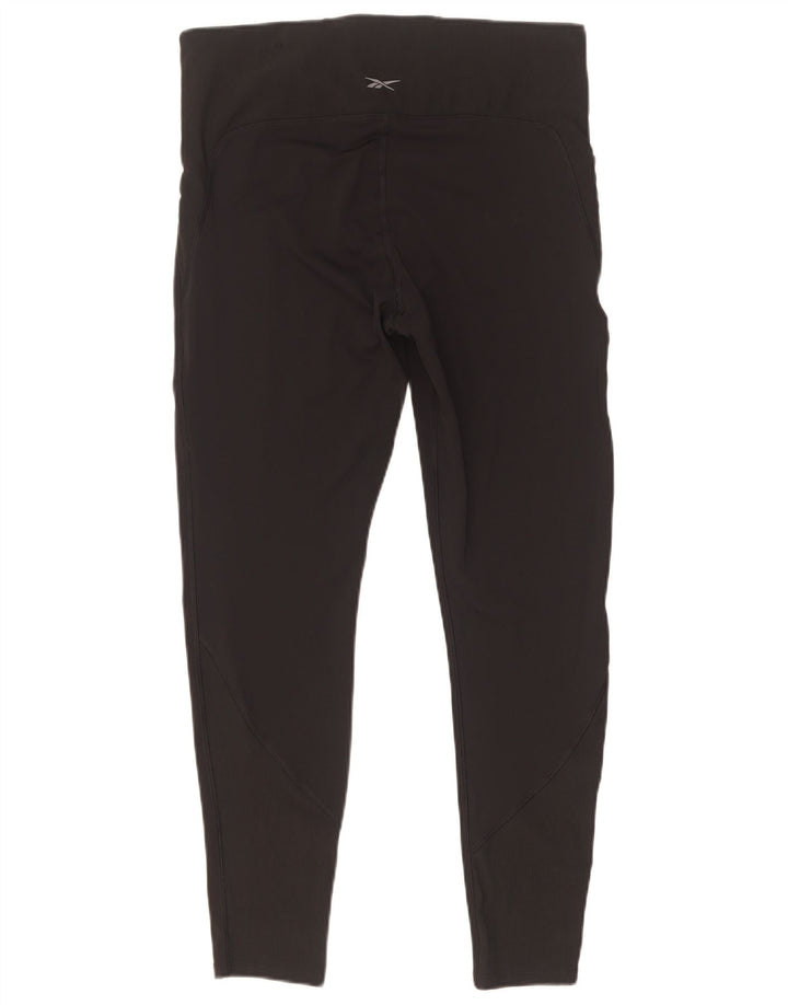 Reebok Womens Speedwick Leggings UK 14 Stor sort polyamid
