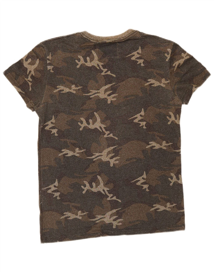 Superdry Herre grafisk T-shirt Top Lille grøn Camouflage Bomuld
