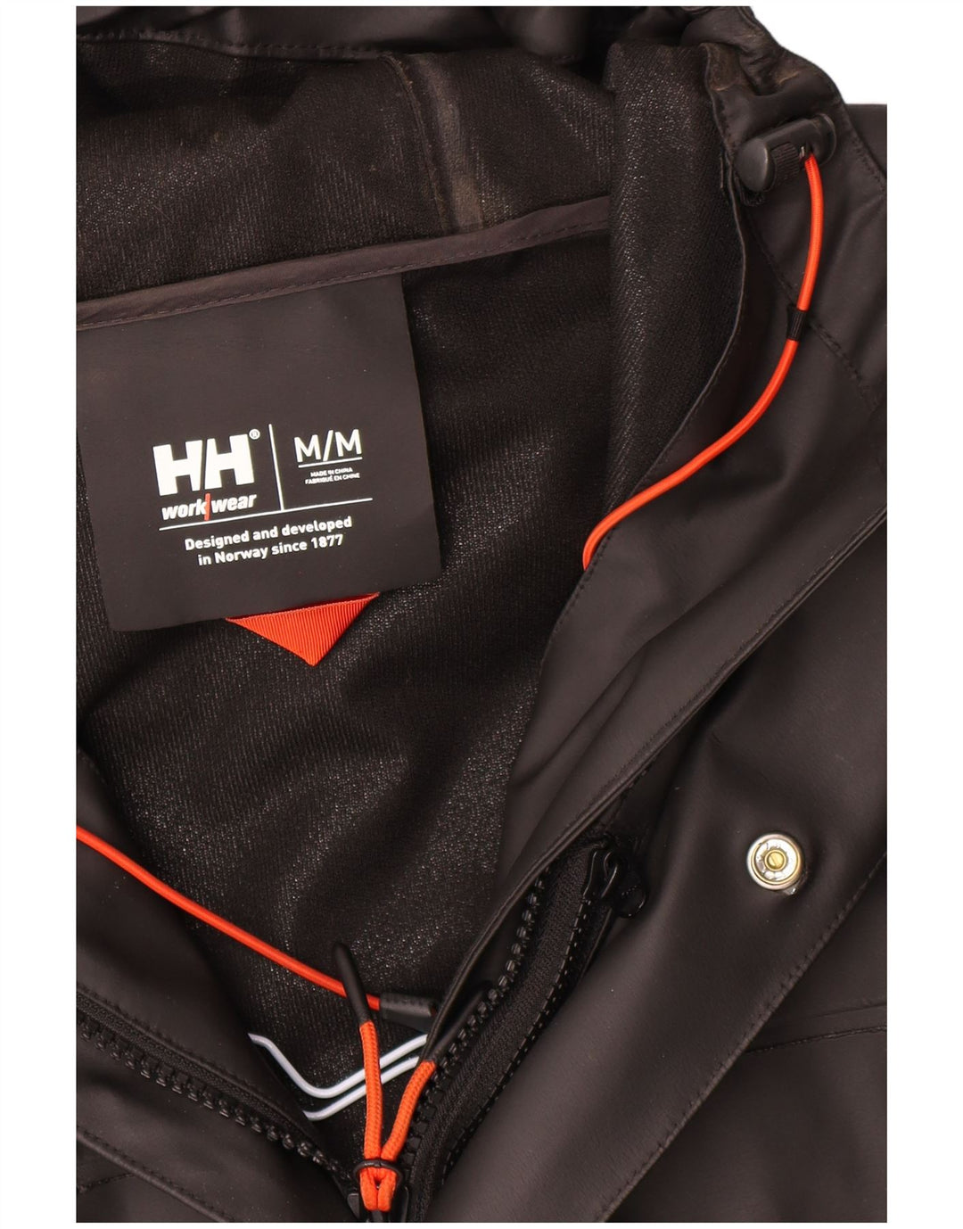 Helly Hansen Herre Hættejakke i imiteret læder UK 38 Medium Sort Polyvinyl