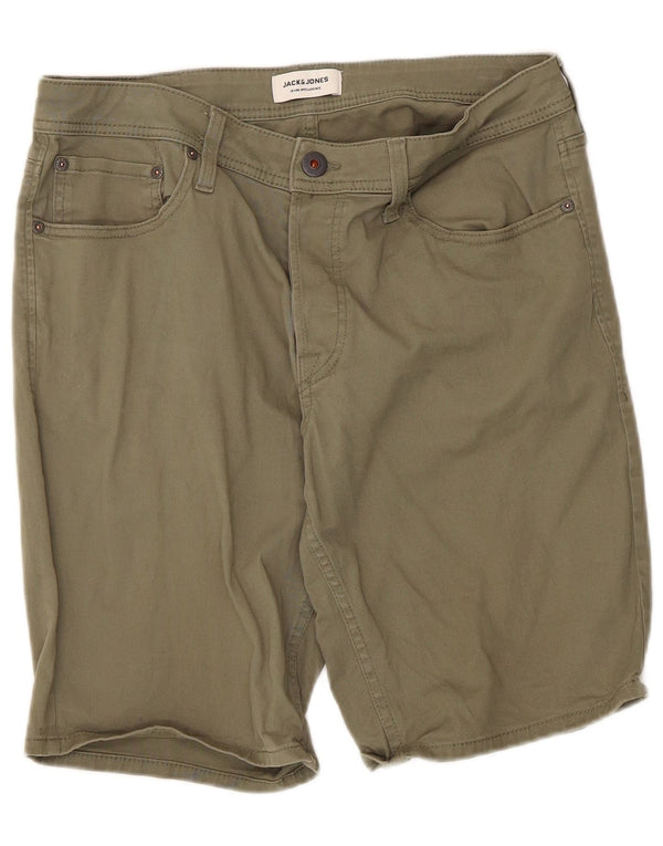 Jack & Jones Herre Casual Shorts Medium W34 Khaki Bomuld