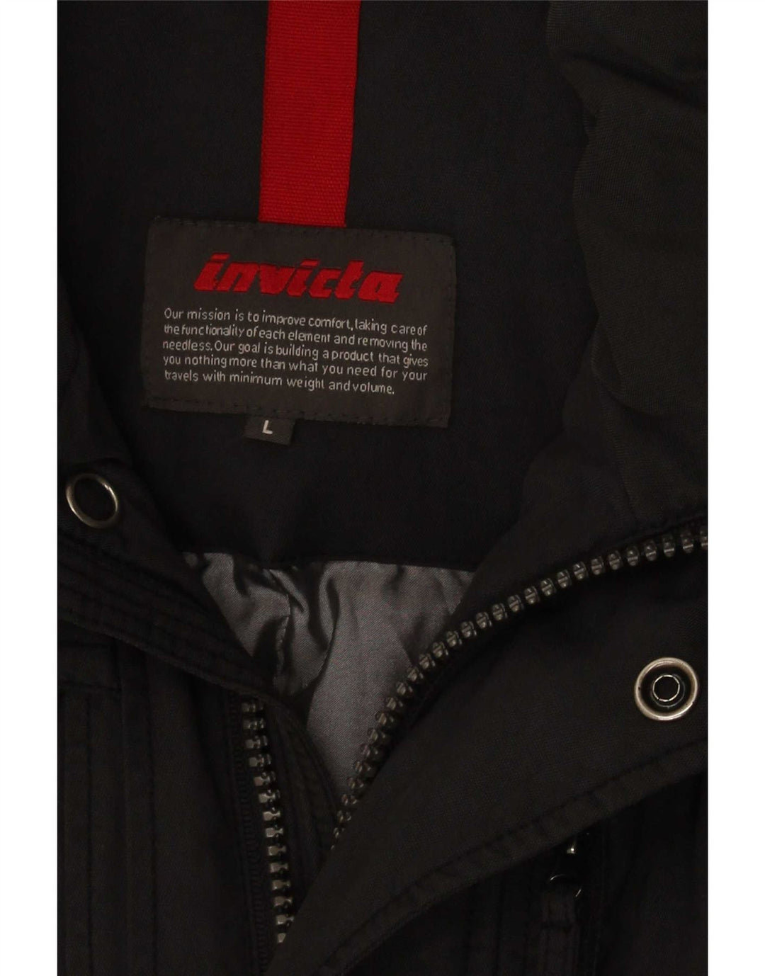Invicta Polstret Herrejakke UK 40 Stor Grå Nylon