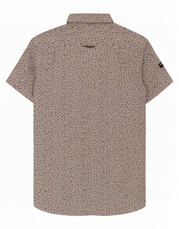 Superdry Kortærmet Herreskjorte Medium White Floral Bomuld