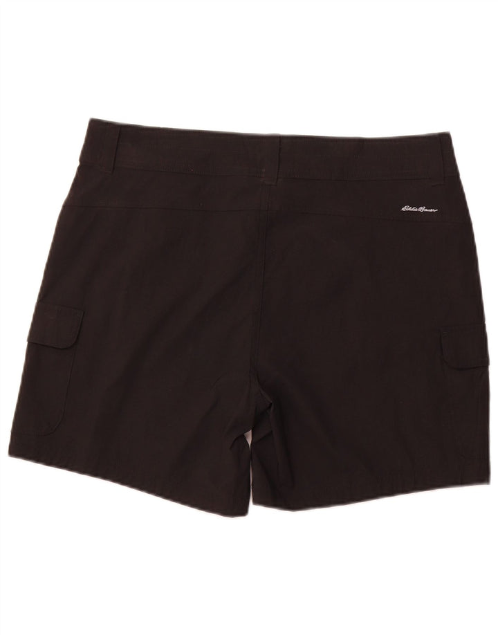 EDDIE BAUER Cargo Shorts til kvinder US 12 Large W34 Sort
