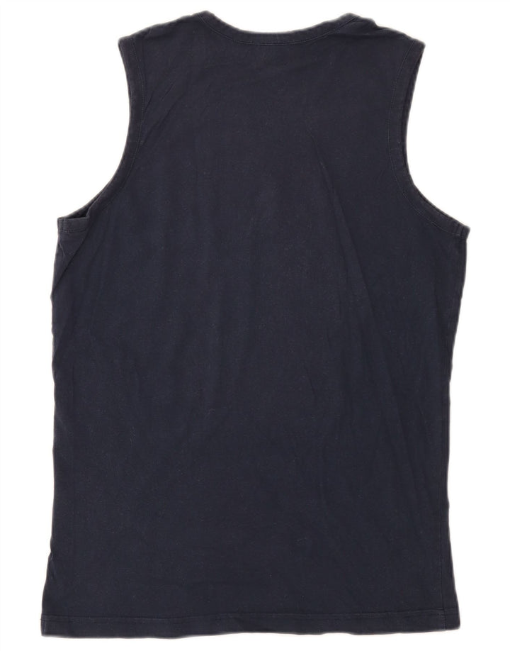 Kappa Herre Grafisk Vest Top Large Navy Blue Sports