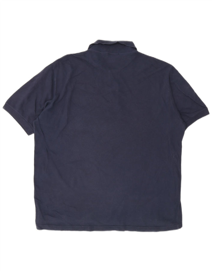 Trussardi herre poloshirt XL marineblå bomuld