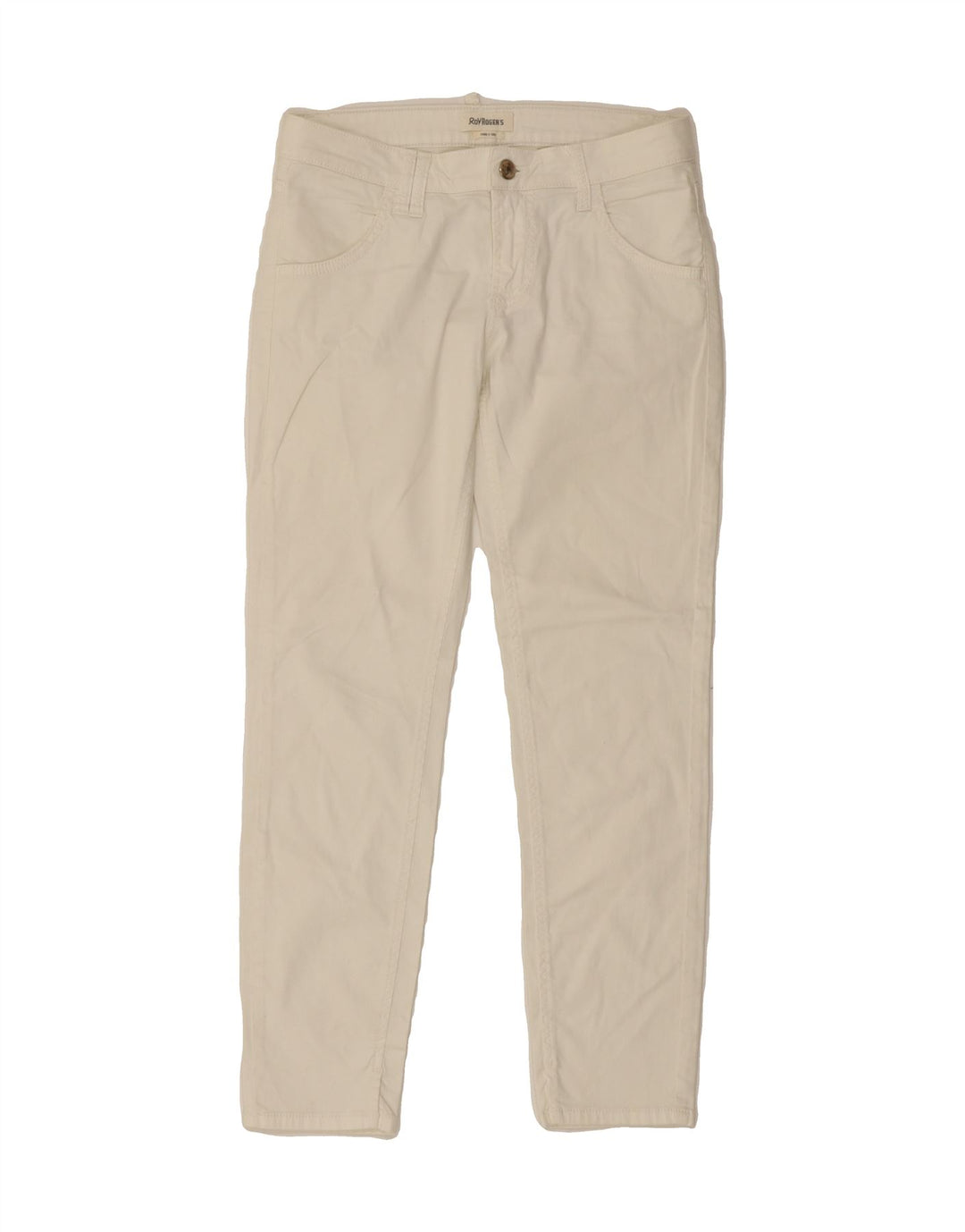 ROY ROGERS Womens Slim Jeans W28 L26 White Cotton Vintage Roy Rogers and Second-Hand Roy Rogers from Messina Hembry 