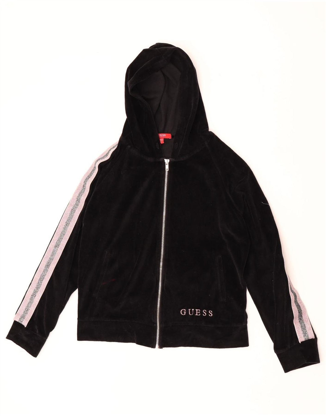 Guess Dame Oversized hættetrøje Sweater UK 10 Small Black Colourblock