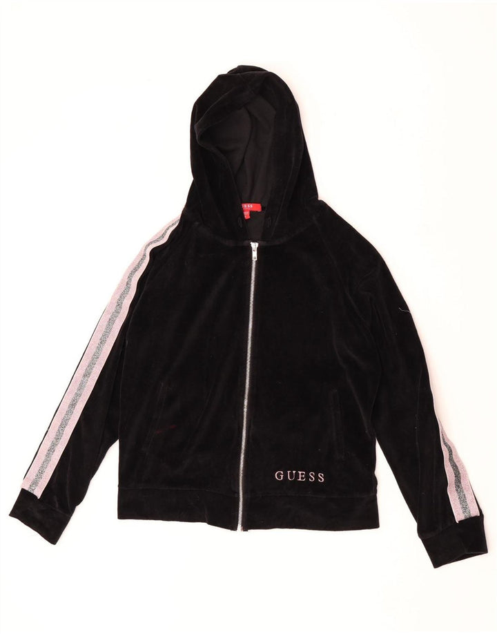 Guess Dame Oversized hættetrøje Sweater UK 10 Small Black Colourblock