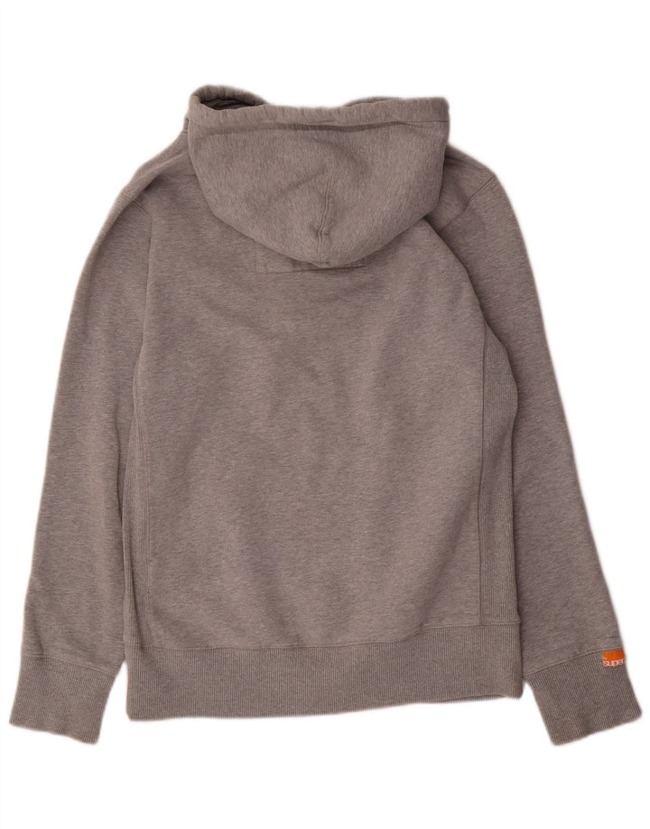 Superdry Grafisk hættetrøje til mænd, lille grå bomuld