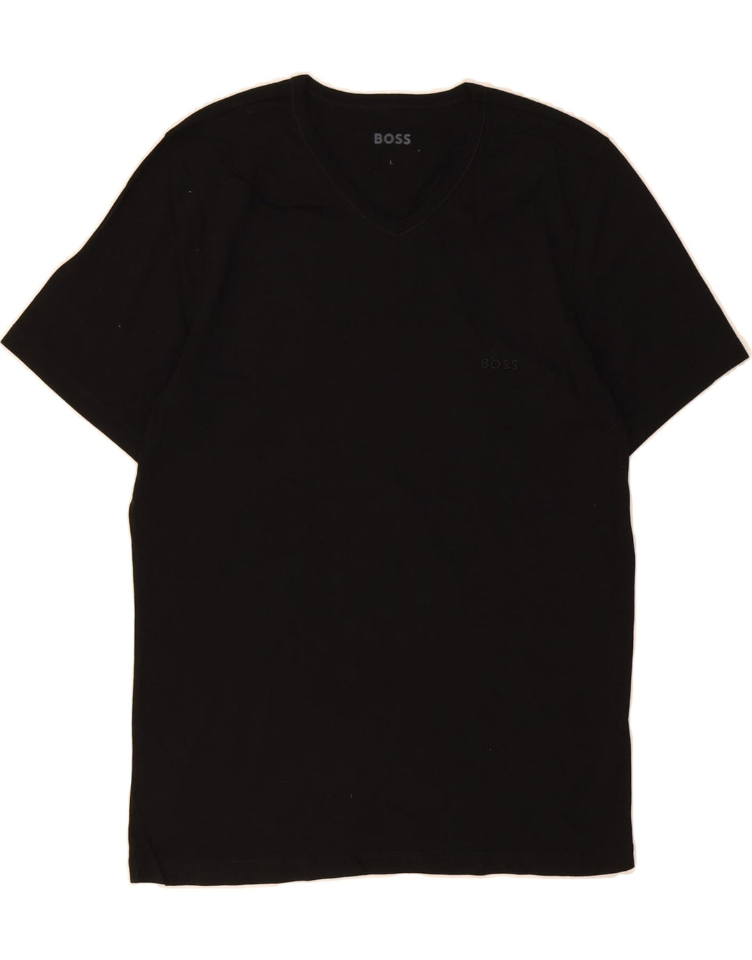 HUGO BOSS Mens T-Shirt Top Large Black Cotton Vintage Hugo Boss and Second-Hand Hugo Boss from Messina Hembry 