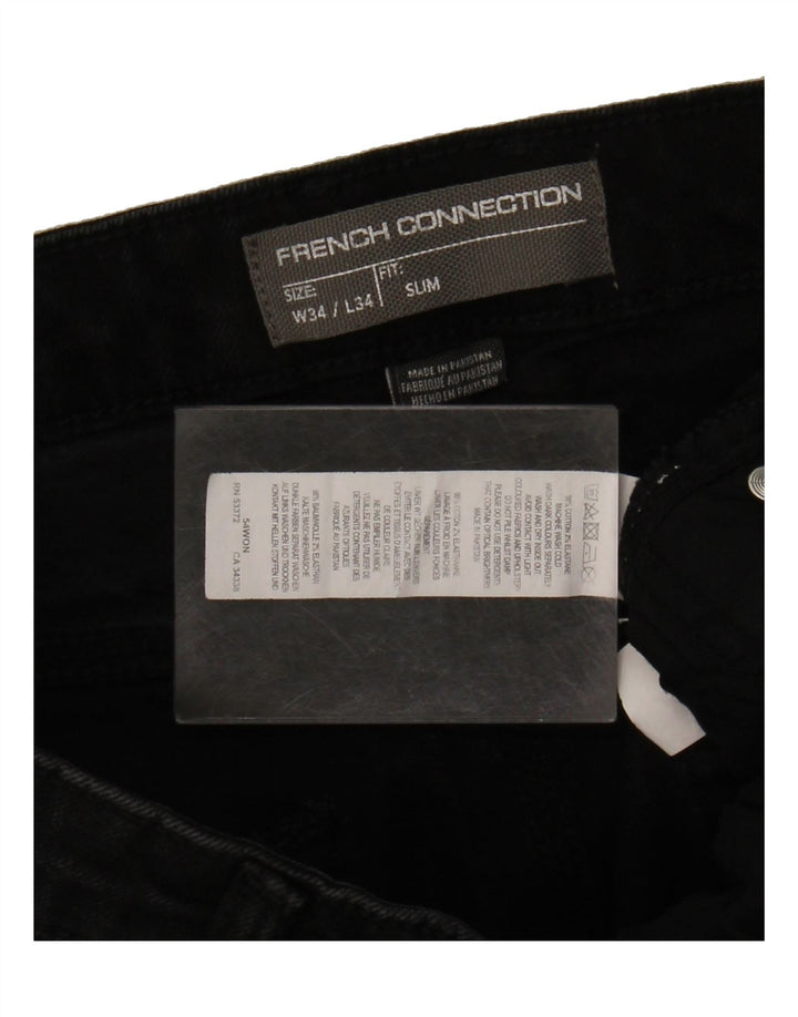 FRENCH CONNECTION Mens Slim Jeans W34 L31 Black Cotton Vintage French Connection and Second-Hand French Connection from Messina Hembry 