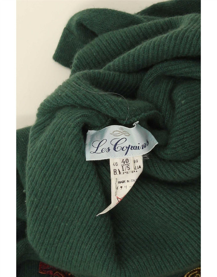Les Copains Dame Oversized Grafisk Jumper Kjole IT 40 Lille Grøn