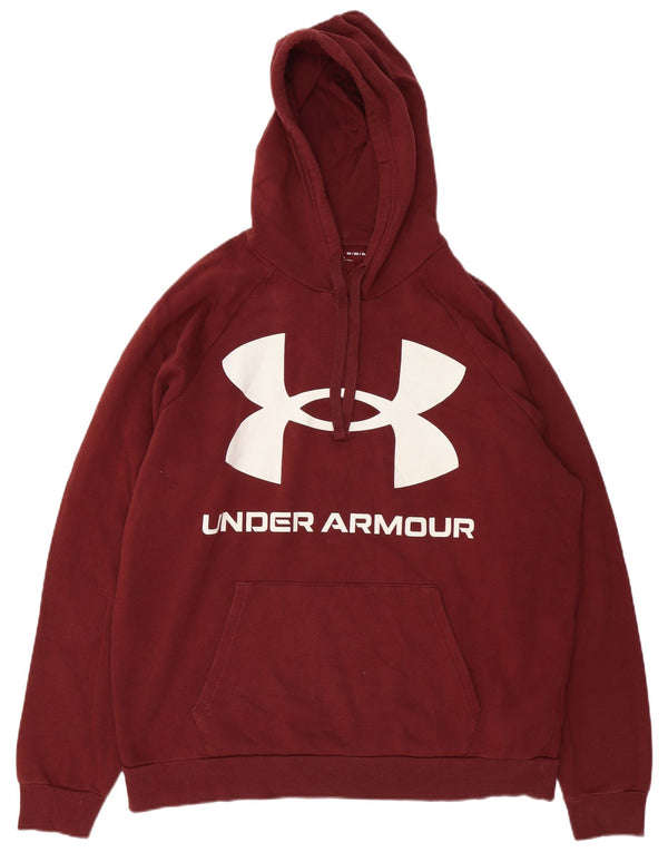 UNDER ARMOUR Grafisk hættetrøje til mænd XL Bourgogne bomuld