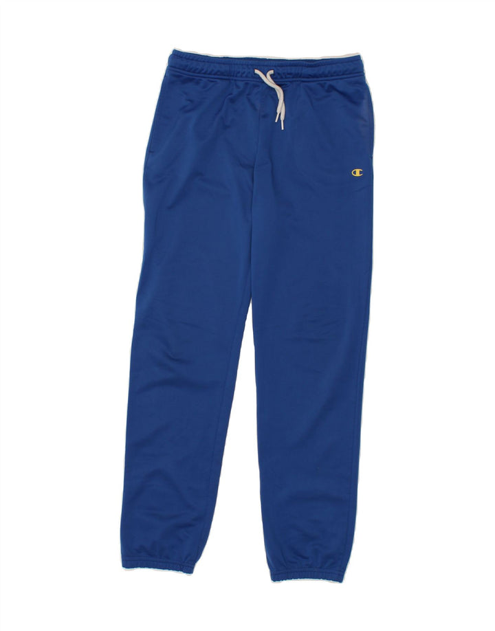 CHAMPION Boys Tracksuit Trousers Joggers 11-12 Years Large  Blue Polyester Vintage Champion and Second-Hand Champion from Messina Hembry 